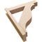 Ekena Millwork 6-in W x 28-in D x 34-in H Funston Block Rough Cedar Woodgrain TimberThane Outlooker, Primed Tan OUTUR060X28X34FST44RCPR - alternate 3